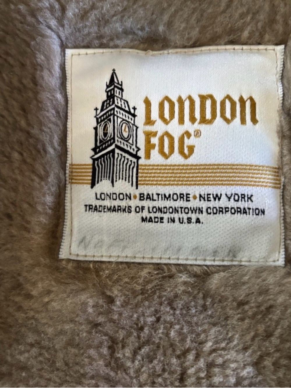 Vintage LONDON FOG Men's Tan Trench Coat, Removable Thinsulated Lining 44 Long - Picture 4 of 8